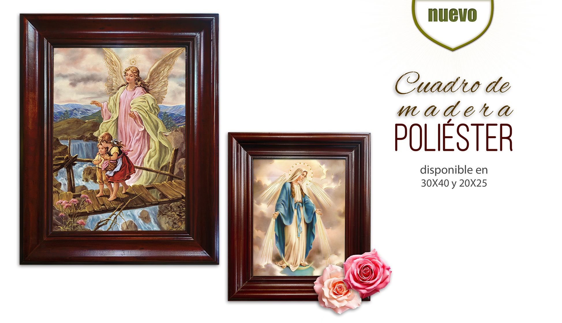 cuadro de madera poliester